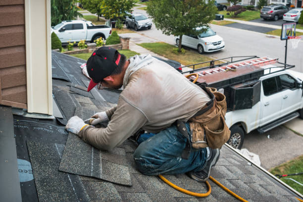 Professional Roof Replacement technician working in Port Byron, IL